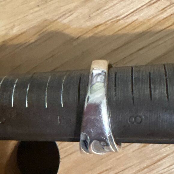 Sterling Silver Ring, NEW, size 7.5, Handmade, Artisan, Wedding Band - Picture 7 of 7